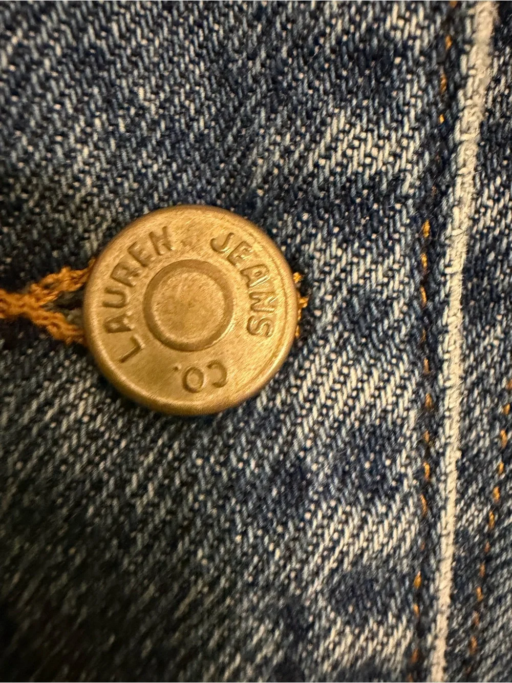 Vintage 90s Lauren Jeans Co. Ralph Lauren denim chore barn jacket - Picture 8 of 11